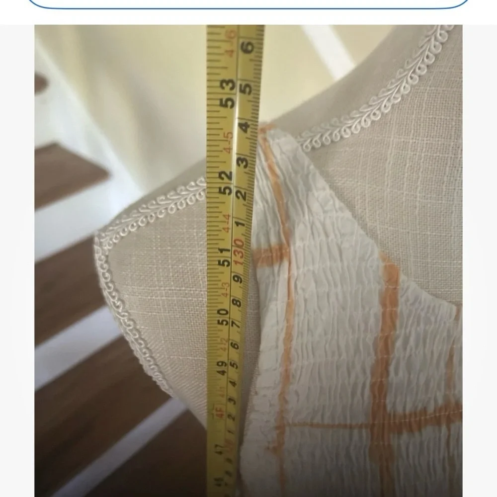 Petal and pup Aliza maxi dress. Women’s Large  Ruched Top White/Apricot Pockets - Picture 6 of 10